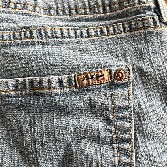 Levi Strauss Signature Jean Shorts light wash size misses 14 - Picture 4 of 11